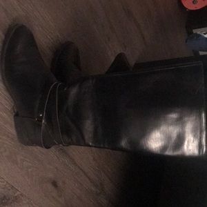 Black Heeled Riding Boots